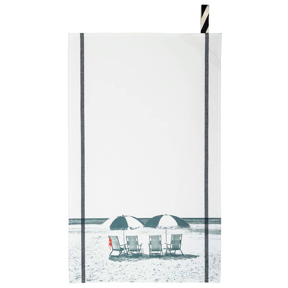 Dolce Vita White Tea Towel