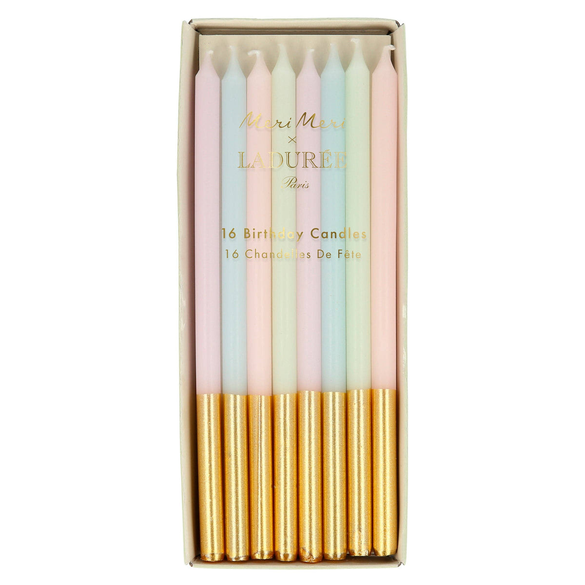 Meri Meri x LadurÃ©e Paris Gold Dipped Candles