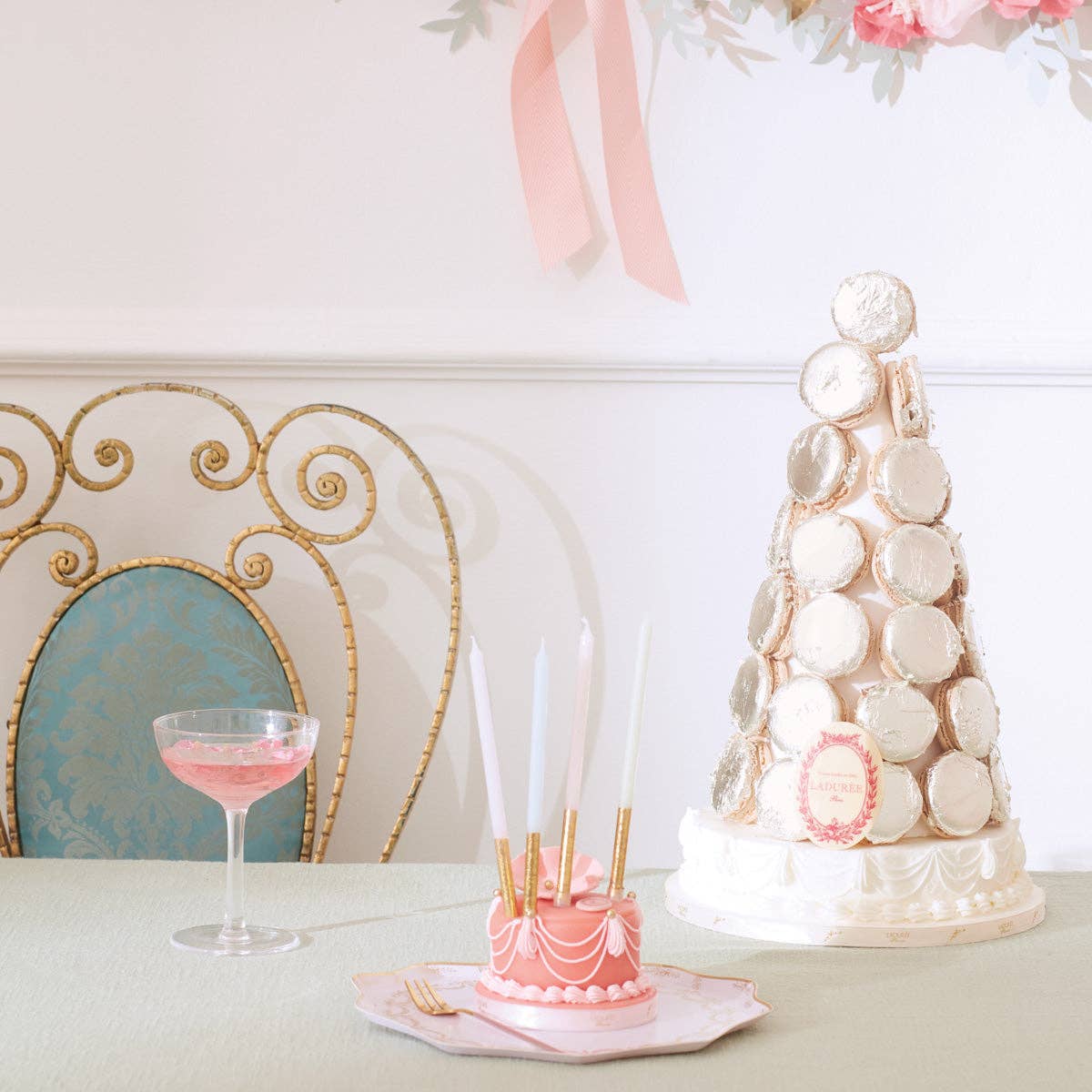 Meri Meri x LadurÃ©e Paris Gold Dipped Candles