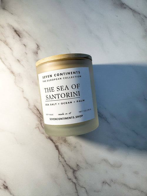 The Sea of Santorini Candle