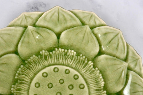 Lotus Salad Plate Pair
