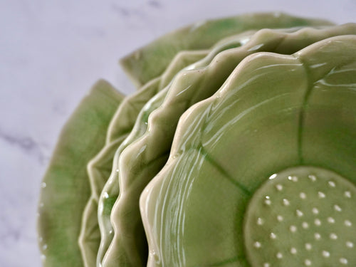 Lotus Dinner Plate Pair