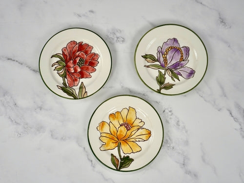 Les Grandes Fleurs Bread Plates