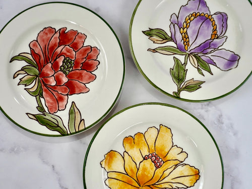Les Grandes Fleurs Bread Plates