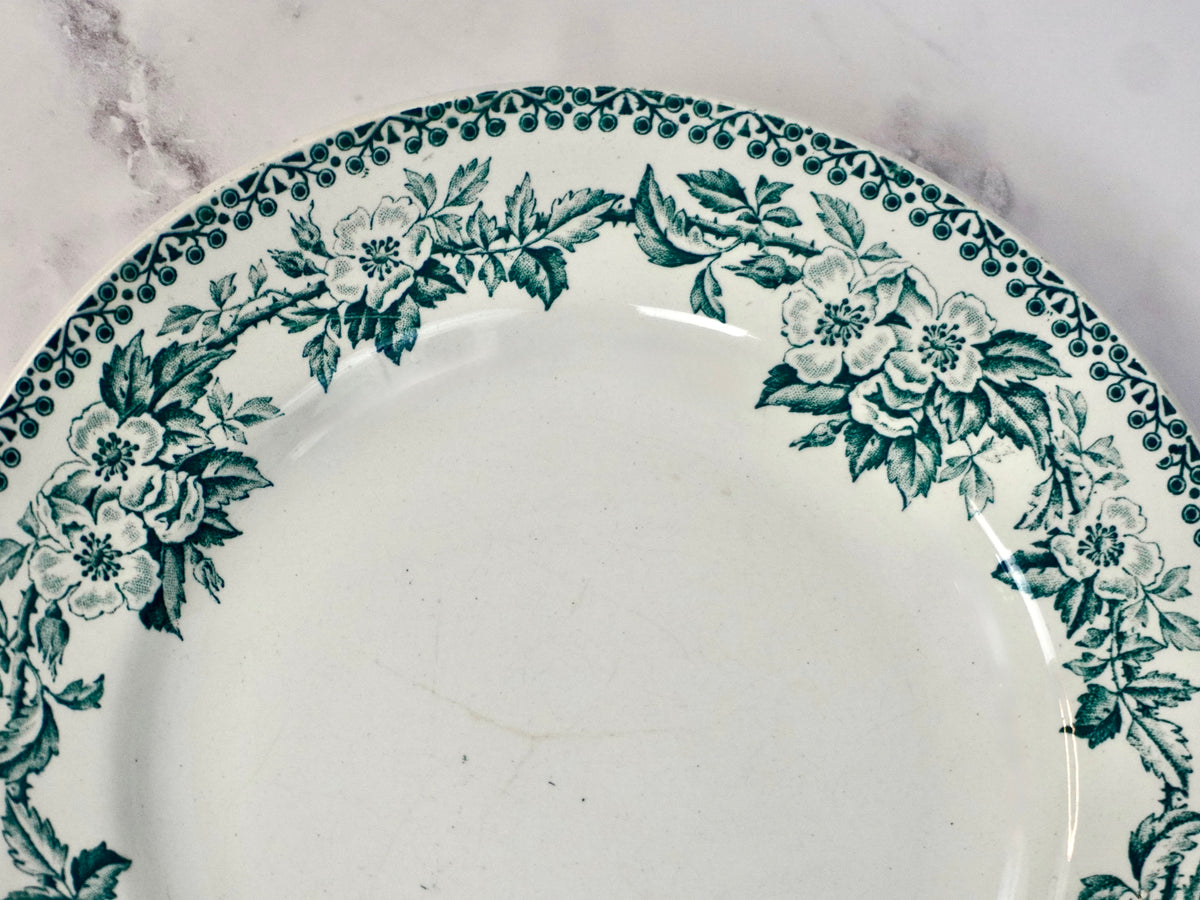 Antique Guadeloupe Pattern Salade Plates