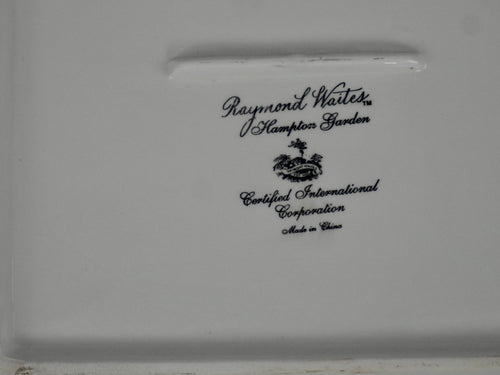 Raymond Waites Hampton Garden Square Serving Platter
