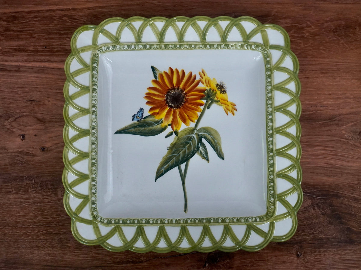 Raymond Waites Hampton Garden Square Serving Platter