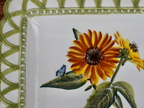 Raymond Waites Hampton Garden Square Serving Platter