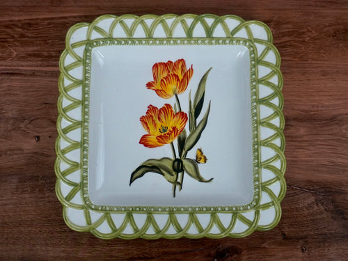 Raymond Waites Hampton Garden Square Serving Platter