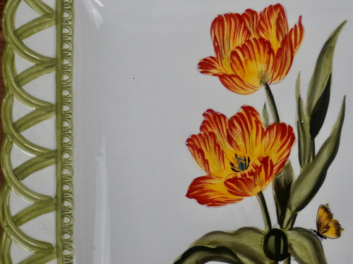 Raymond Waites Hampton Garden Square Serving Platter