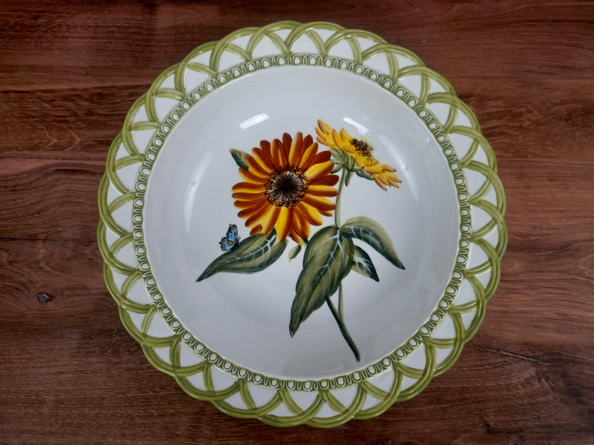 Raymond Waites Hampton Garden Sunflower Pasta Serving Bowl