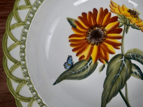 Raymond Waites Hampton Garden Sunflower Pasta Serving Bowl