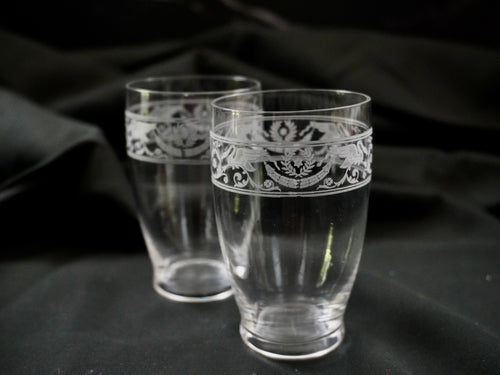 Antique Baccarat Cygnes Apperitif Glasses