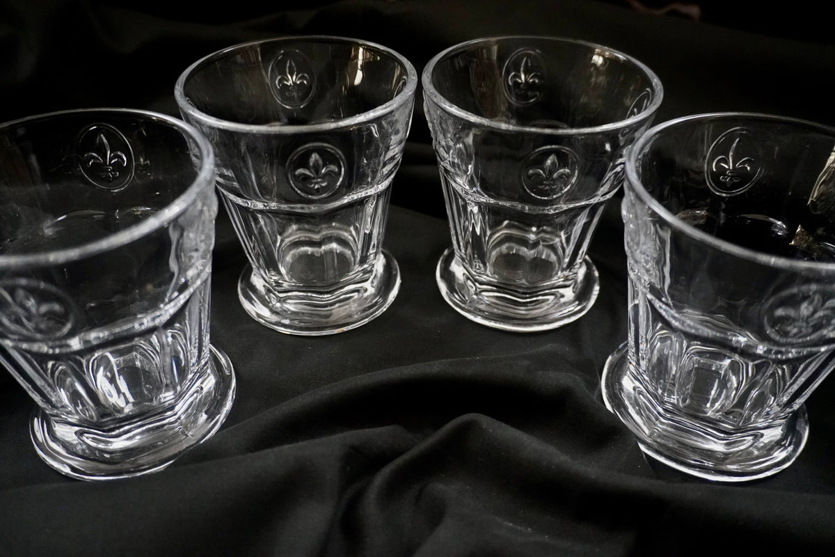  Fleur-de-Lys Bistro Tumbler Set