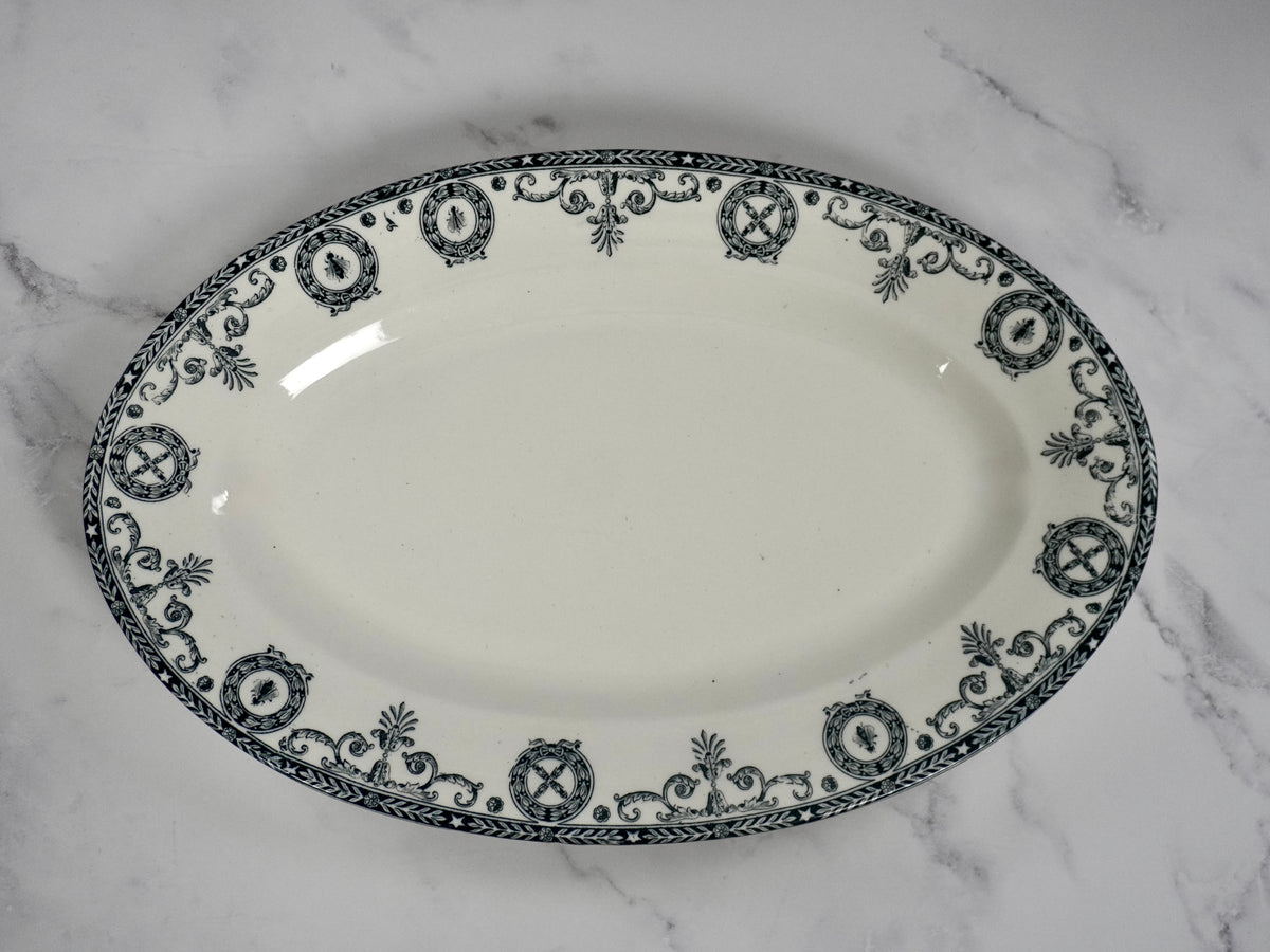 Antique Cambacérès Transferware Serving Platter - Large
