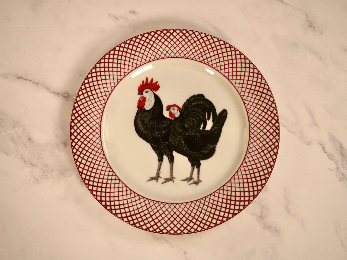 Devonshire Rooster Dinner Plate Set