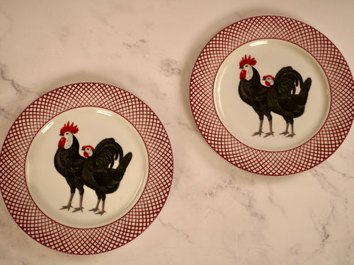 Devonshire Rooster Dinner Plate Set