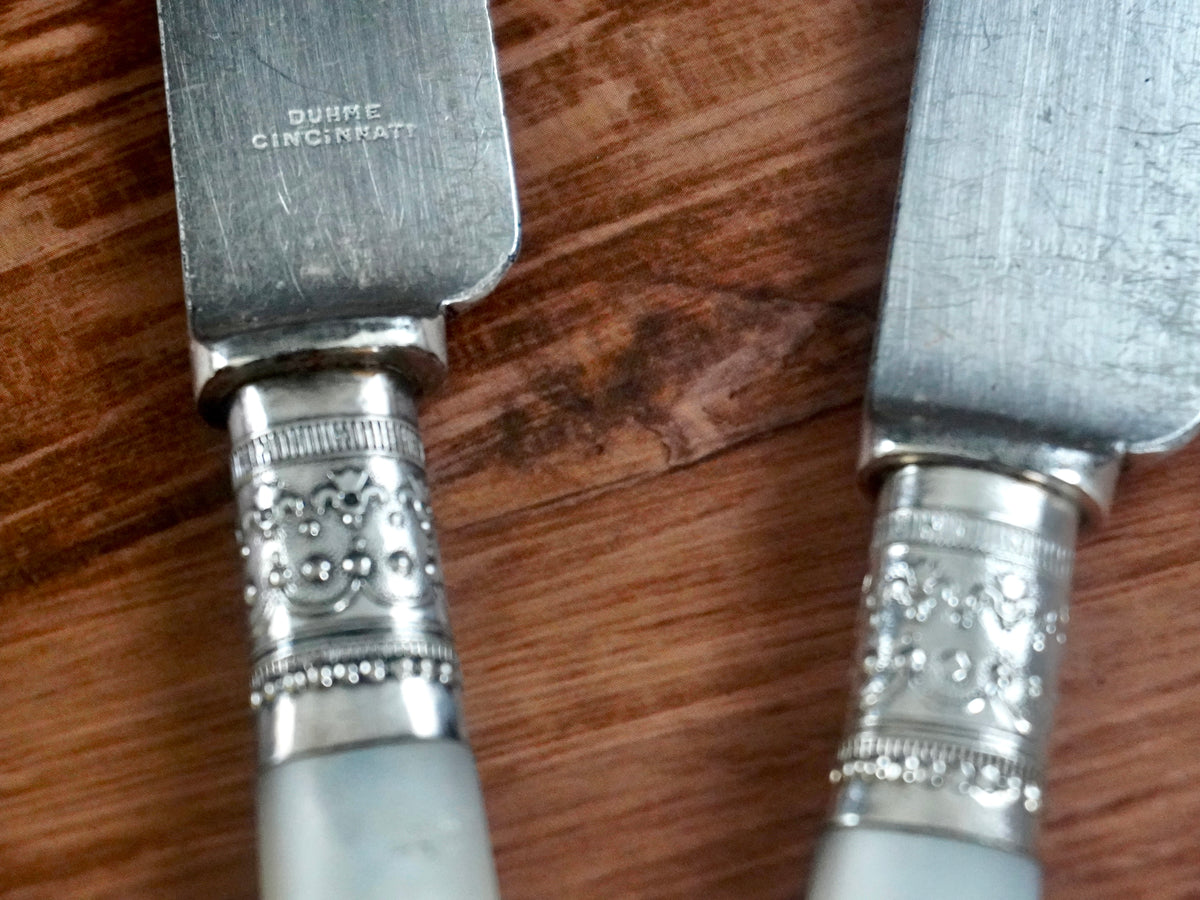 Duhme Mother of Pearl Knife Pair