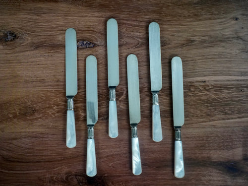 Birks Mother of Pearl Knife Set
