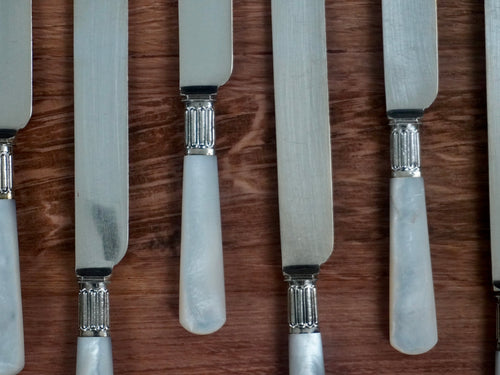 Birks Mother of Pearl Knife Set