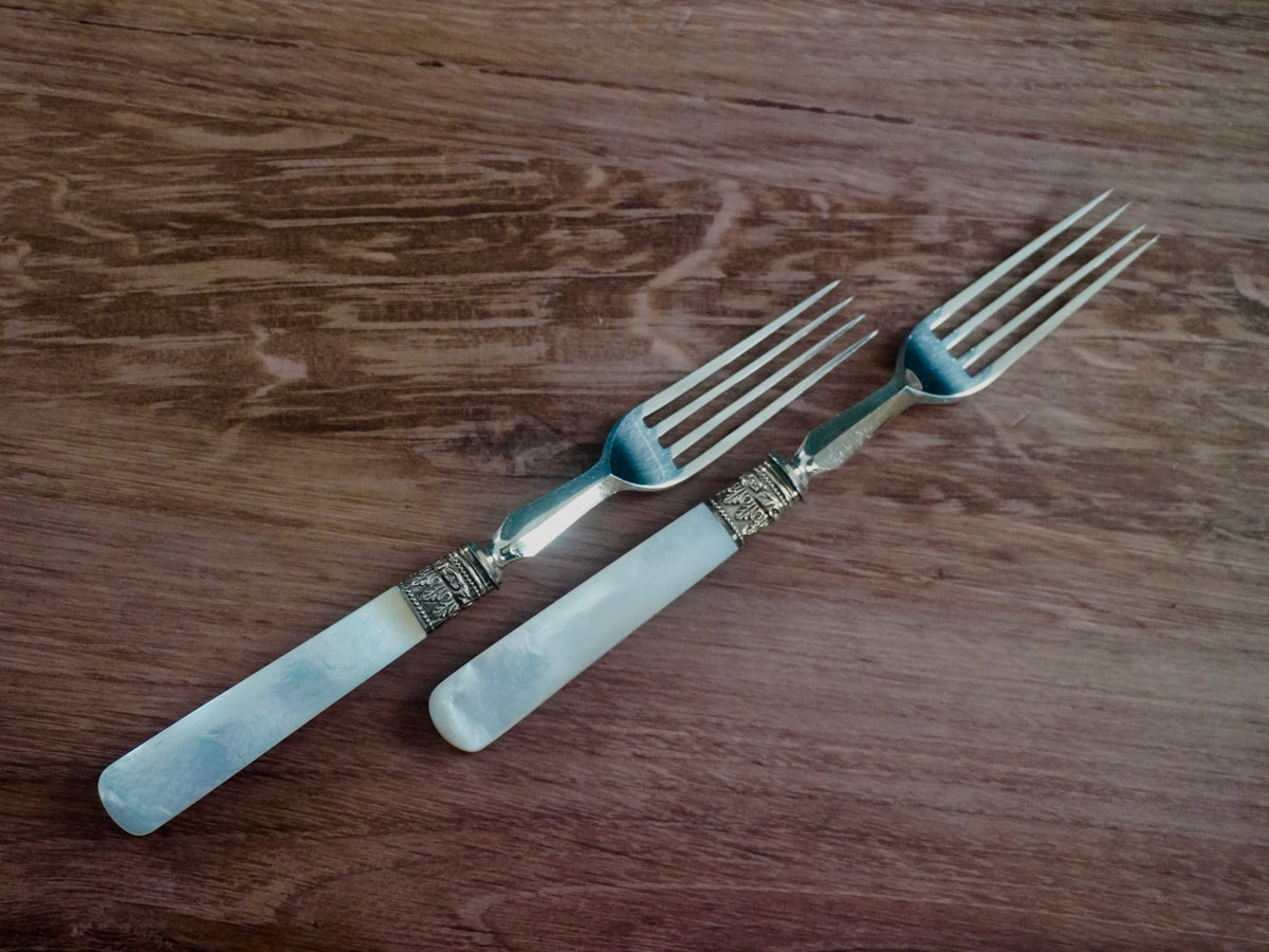 Mother of Pearl Dessert Forks