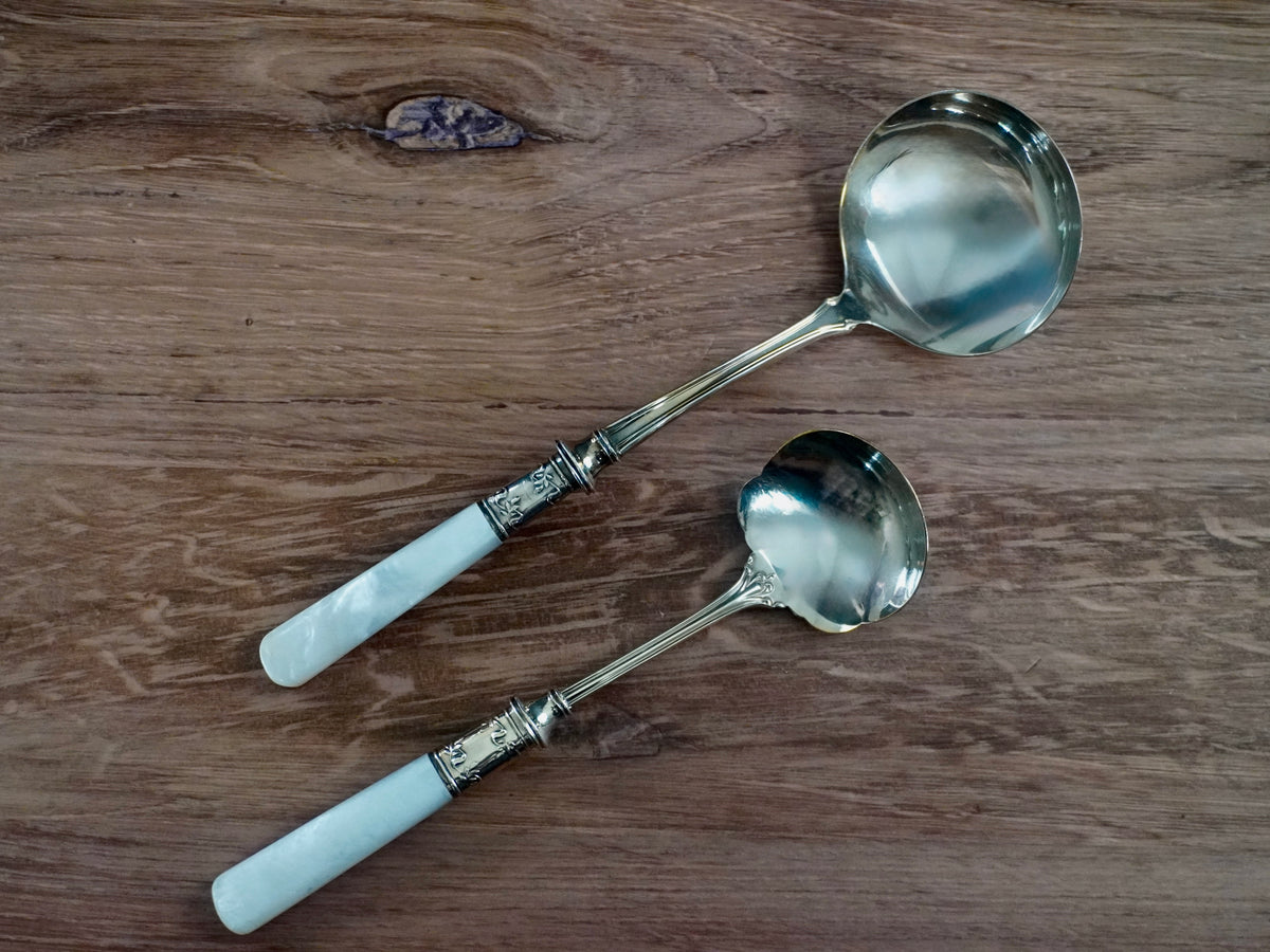  Sterling Silver Mother of Pearl Ladle - Small
