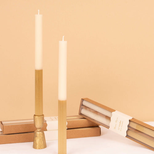 Gold Dipped Table Candles