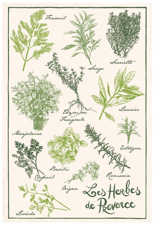 Les Herbes De Provence Tea Towel